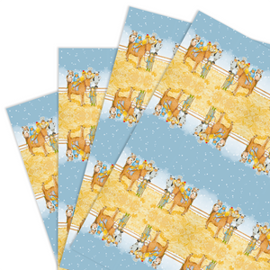 Wrapping Paper - Little donkey (4 sheets)
