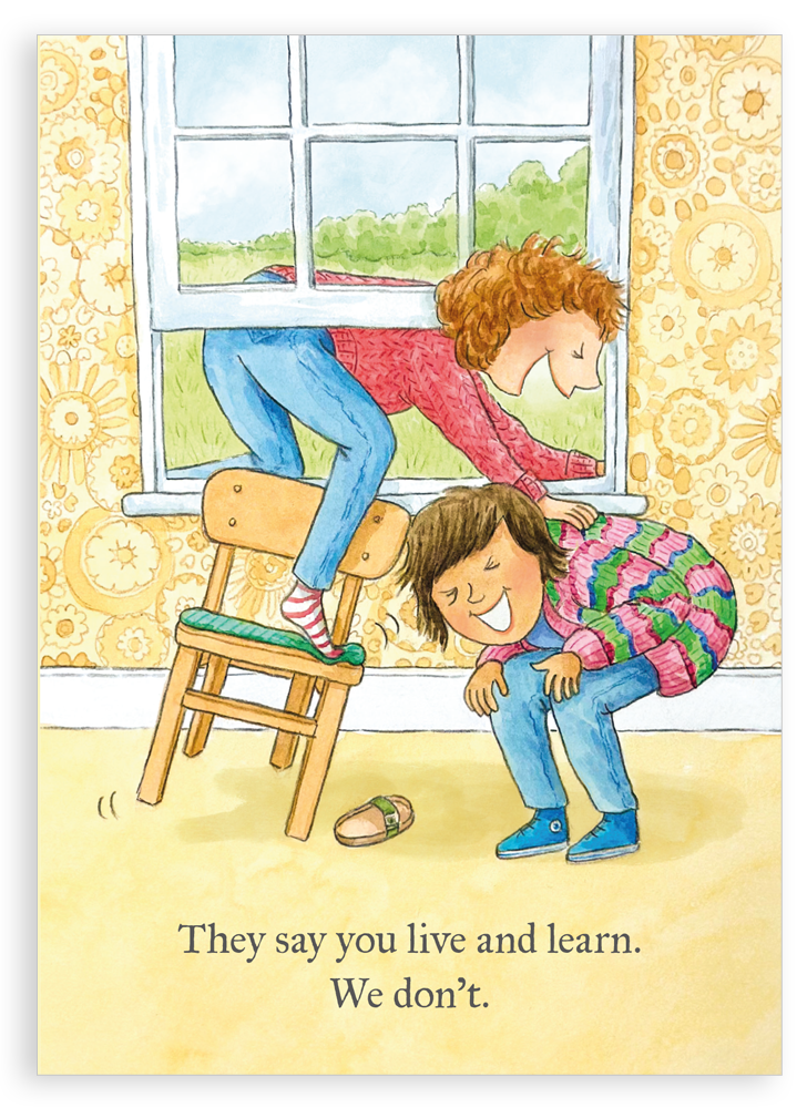 Greetings card - Live and learn