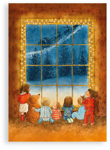 Pack of 5 Christmas cards - Look!