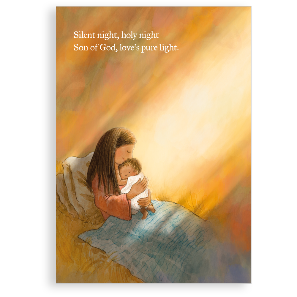 Pack of 5 Christmas cards - Love's pure light