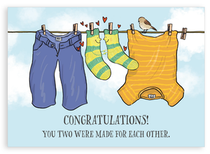 Greetings card - Made for each other