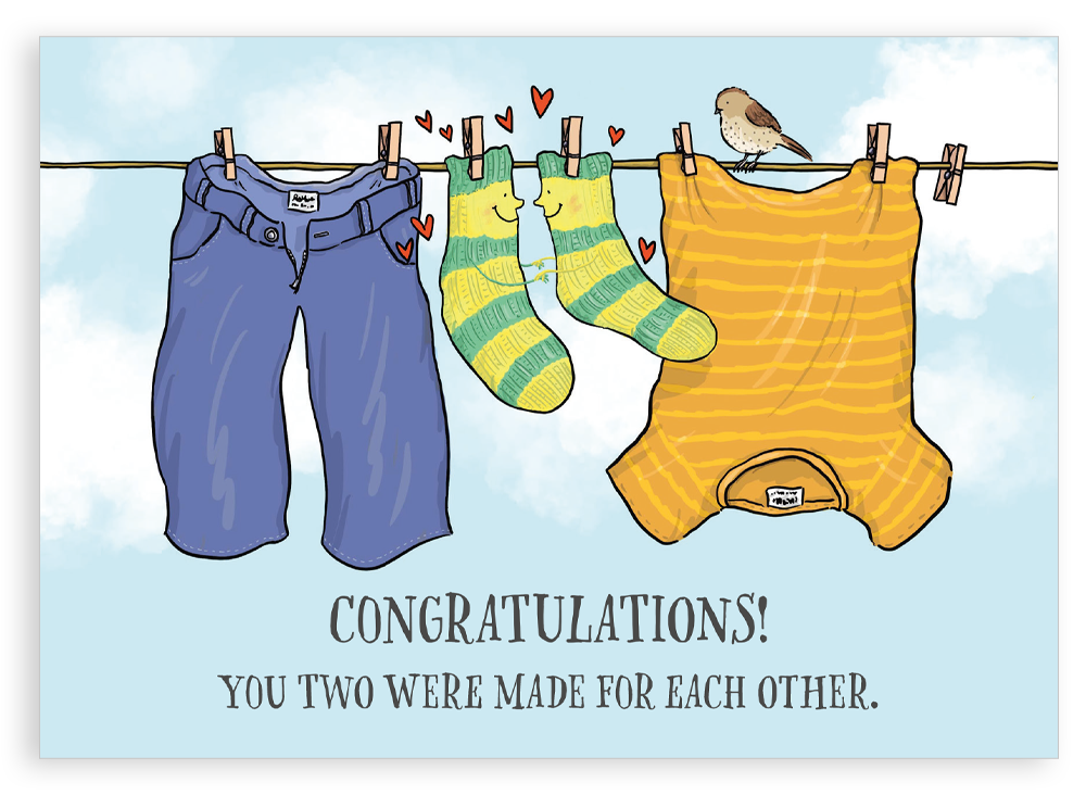 Greetings card - Made for each other