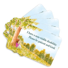 Load image into Gallery viewer, Mini support cards - Non-visible disability (pack of 5)
