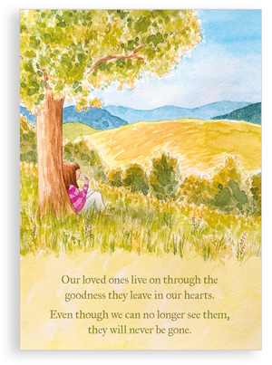 Greetings card - Never gone