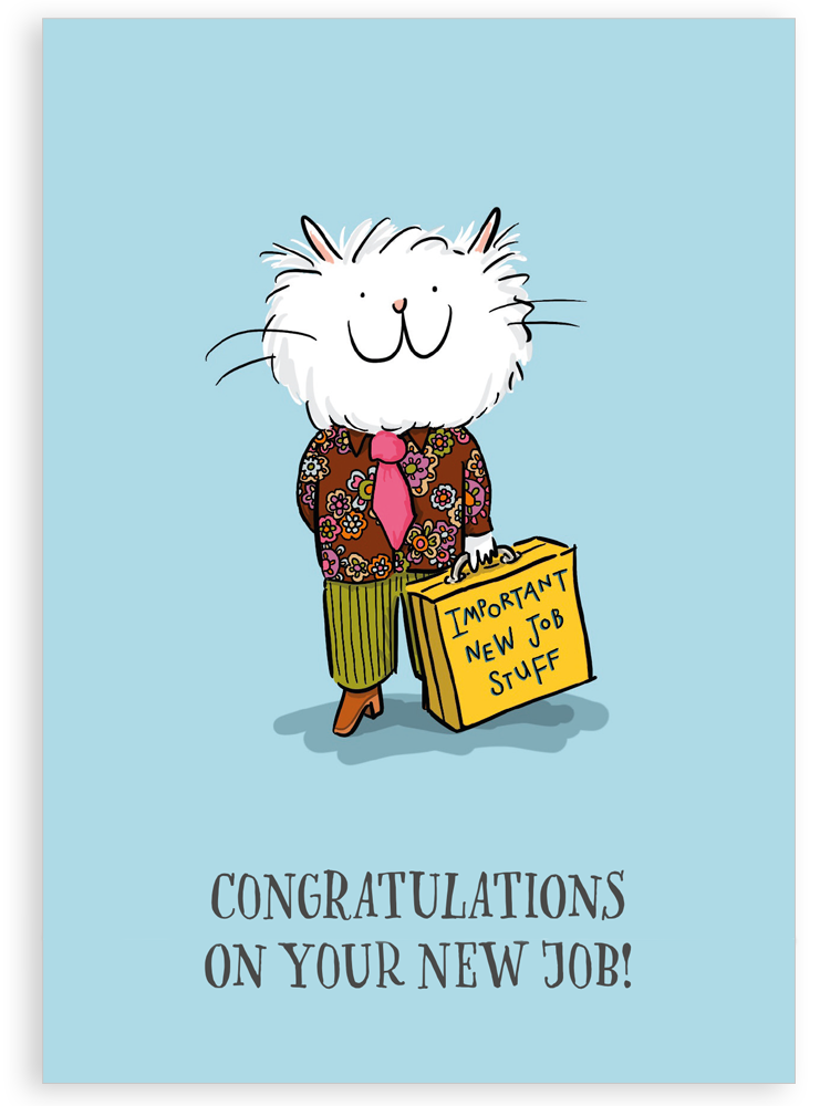 Greetings card - New job congratulations