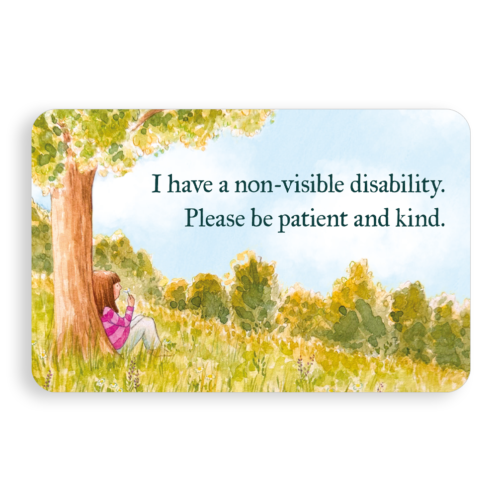 Mini support cards - Non-visible disability (pack of 5)