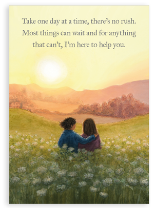 Greetings card - One day at a time