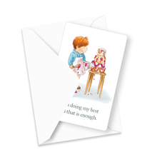 Load image into Gallery viewer, Mini card - Doing my best (pack of 5)
