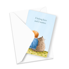 Load image into Gallery viewer, Mini card - I belong here (pack of 5)
