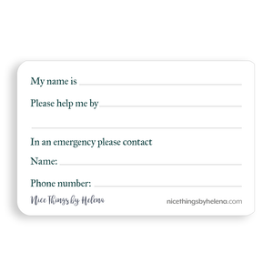 Mini support cards - Non-visible disability (pack of 5)