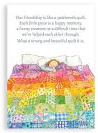 Greetings card - Patchwork Quilt