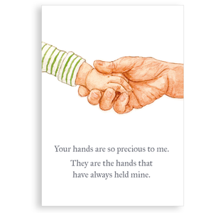 Greetings card - Precious hands