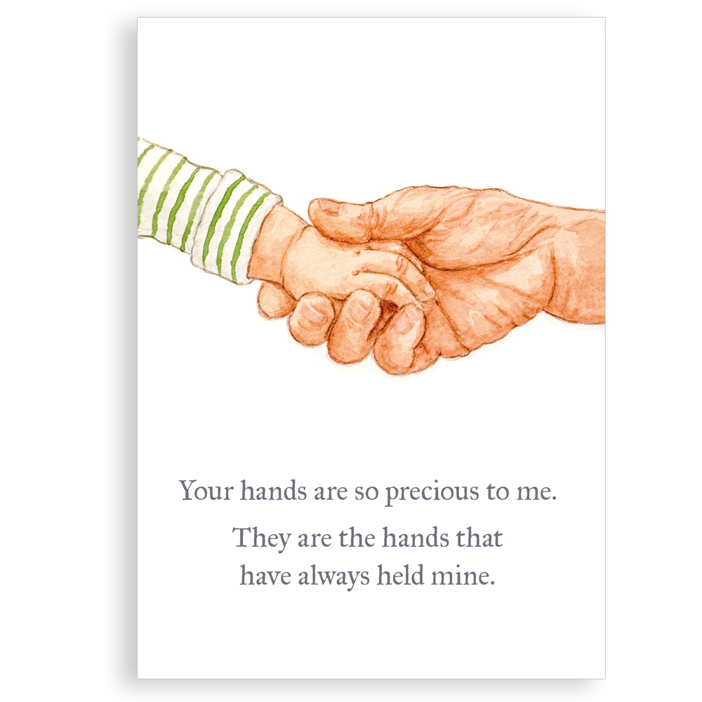 Greetings card - Precious hands