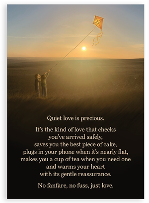 Greetings card - Quiet love