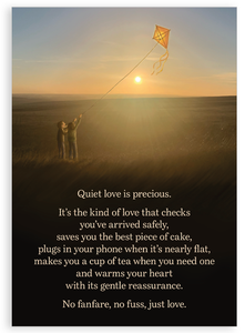 Greetings card - Quiet love