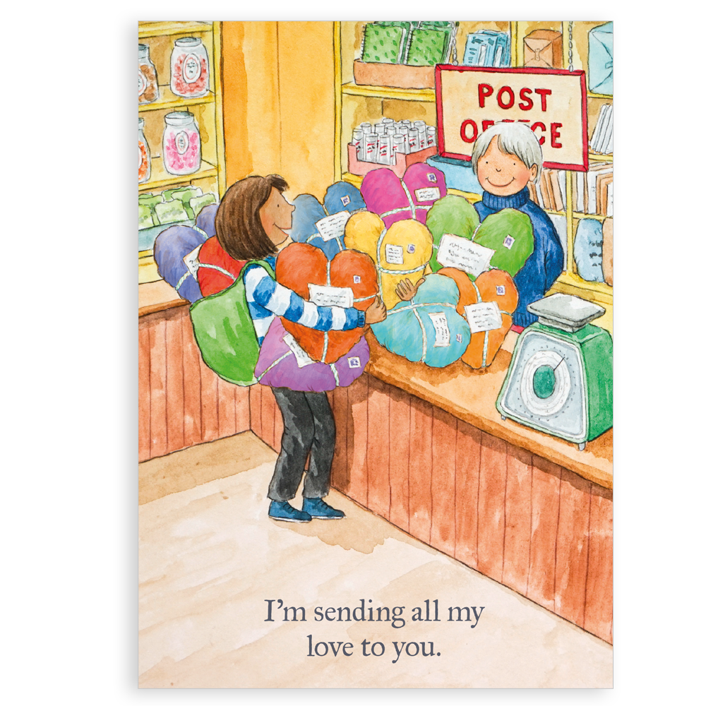 Greetings card - Sending all my love – Nice Things by Helena