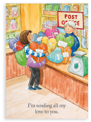 Greetings card - Sending all my love