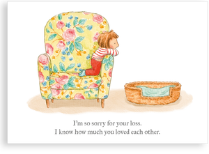 Greetings card - So sorry for your loss (pet)