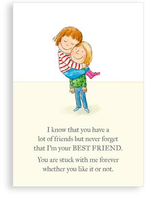 Greetings card - Stuck with me