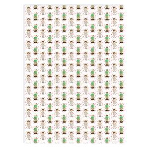 Wrapping Paper - Surrounded by love (4 sheets)