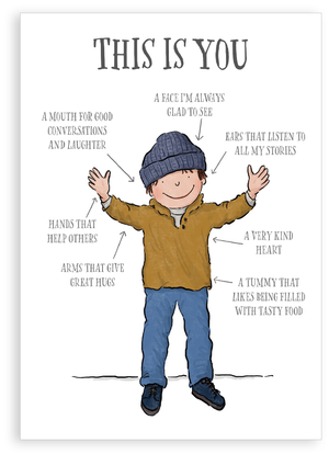 Greetings card - This is you, man