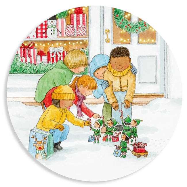 Sheet of 15 Stickers - Tiny Christmas gifts