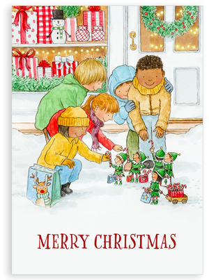 Pack of 5 Christmas cards - Tiny Christmas gifts