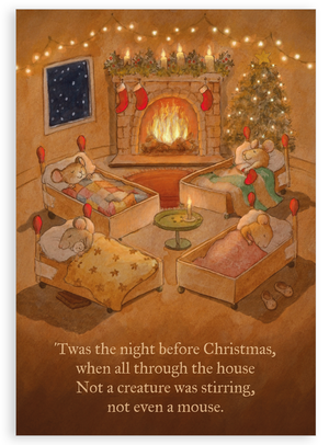 Pack of 5 Christmas cards - ‘Twas the night before Christmas