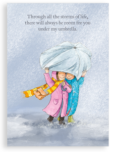 Greetings card - Under my Umbrella