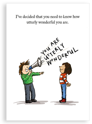 Greetings card - Utterly wonderful