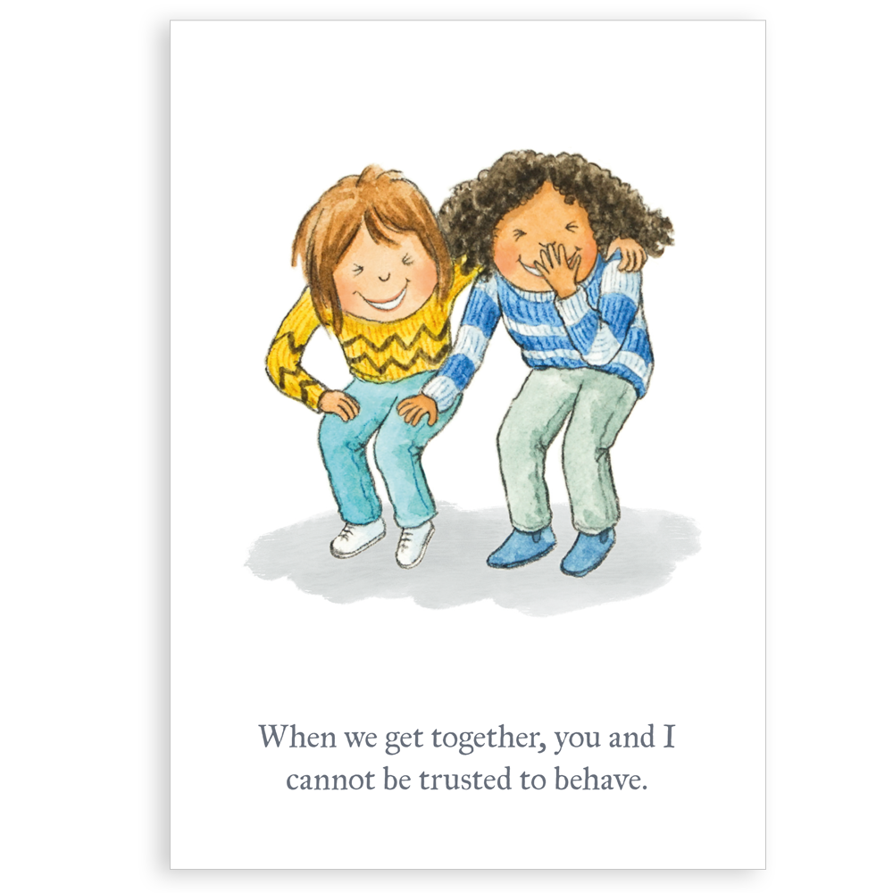 Greetings card - We cannot be trusted