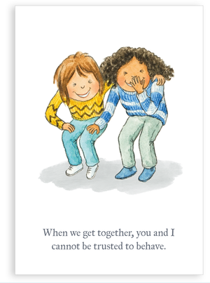Greetings card - We cannot be trusted