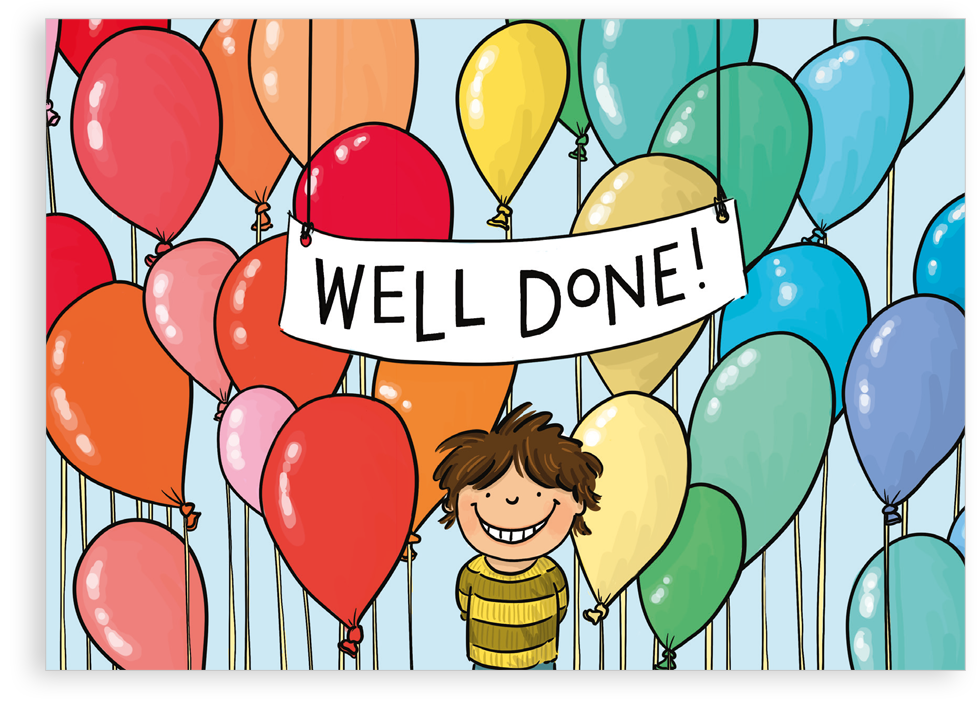 Greetings card - Well done