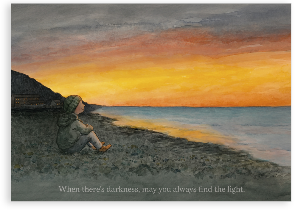 Greetings card - Always find the light