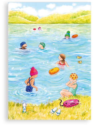Greetings card - Wild Swimming