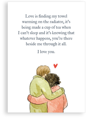 Greetings card - Love is, couple