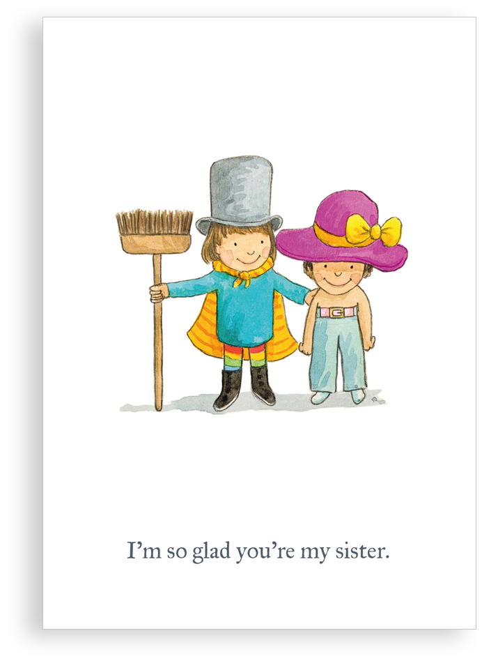 Greetings card - I'm so glad you're my sister