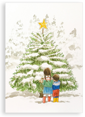 Pack of 5 Christmas cards - Star of Wonder