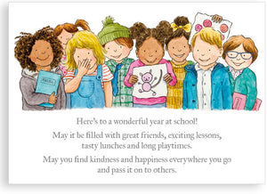 Greetings card - Wonderful year at school