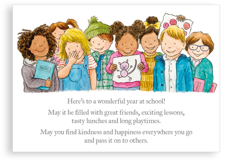 Greetings card - Wonderful year at school