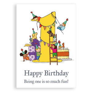 Greetings card - 1st Birthday