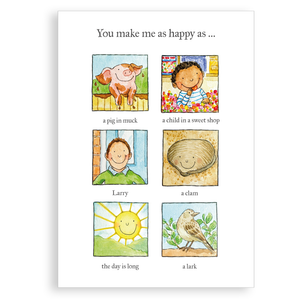Greetings card - As happy as ...