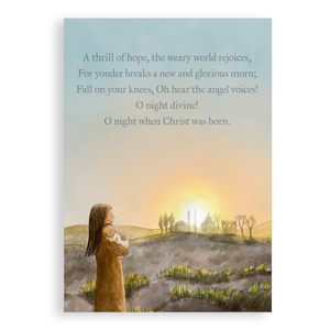 Pack of 5 Christmas cards - A thrill of hope
