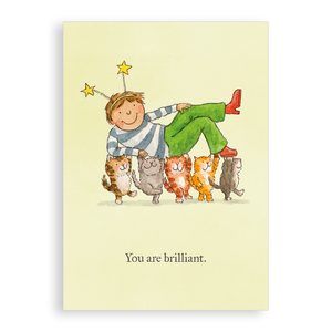You are brilliant, A6 postcards (pack of 4)