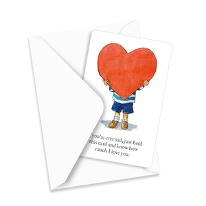 Mini card - If you're sad (boy) - pack of 5