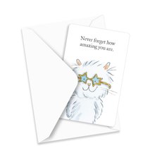 Load image into Gallery viewer, Mini card - You are amazing (pack of 5)
