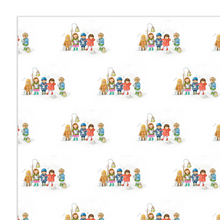 Load image into Gallery viewer, Wrapping Paper, The Carol Singers - Christmas (4 sheets)
