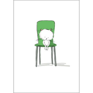 Sitting Nicely (A4 hand signed print)