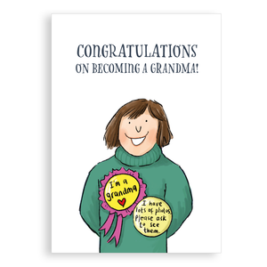 Greetings card - Congratulations Grandma