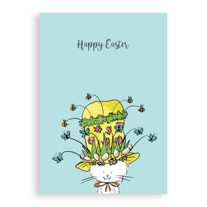 Easter card - Cecil’s Easter bonnet